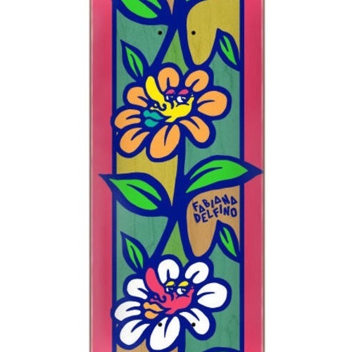 Santa Cruz Delfino Flower Crew VX 8.25 Skateboard Deck