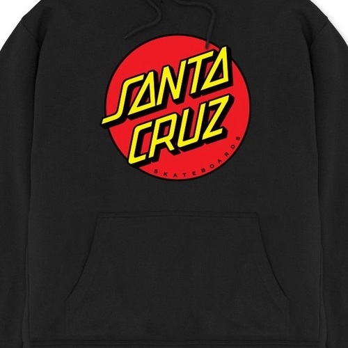 Santa Cruz Classic Dot Black Youth Hoodie