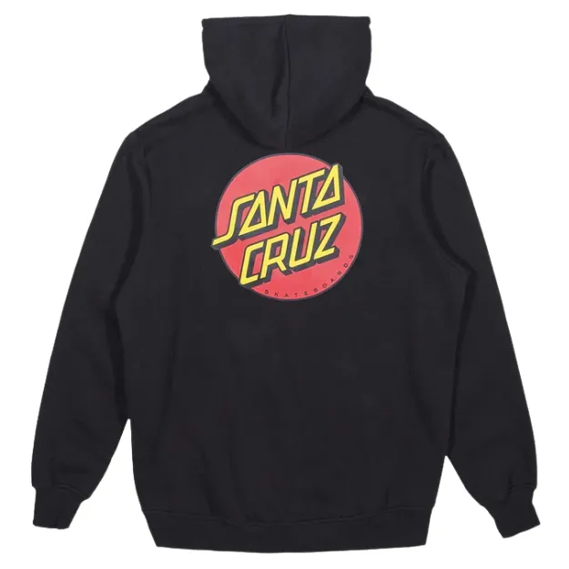 Santa Cruz Classic Dot Chest Black Hoodie [Size: M]