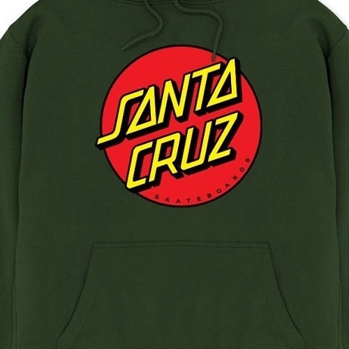Santa Cruz Classic Dot Olive Green Youth Hoodie