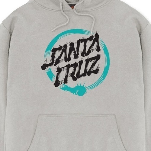 Santa Cruz Mako Dot Grey Youth Hoodie [Size: 14]
