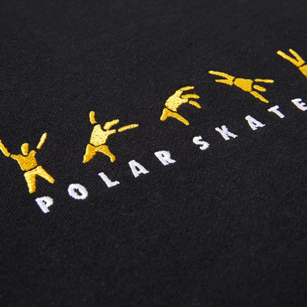 Polar Skate Co Cartwheel Black Crew Jumper