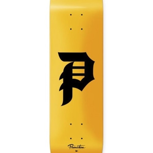 Primitive Dirty P Yellow 8.38 Skateboard Deck