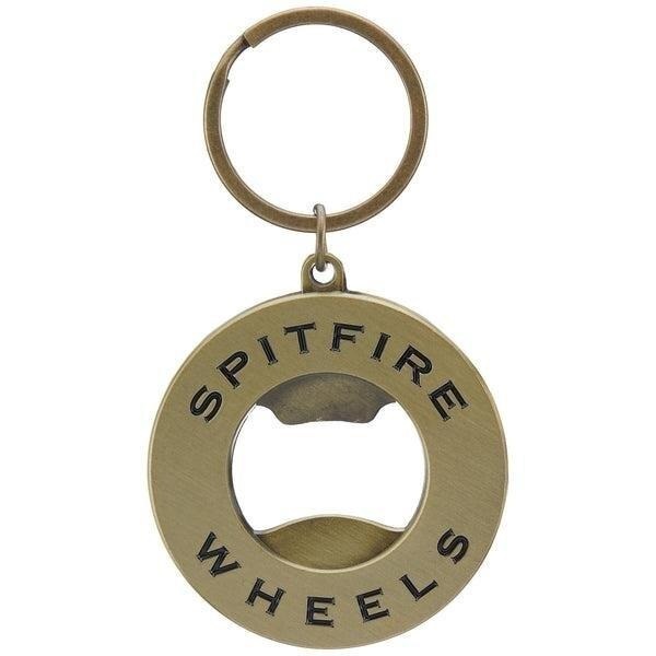 Spitfire Classic Swirl Brass Keychain
