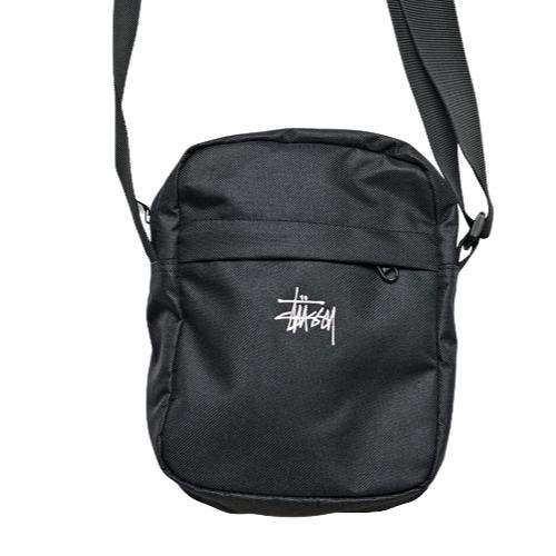 Stussy Graffiti Messenger Black Shoulder Bag
