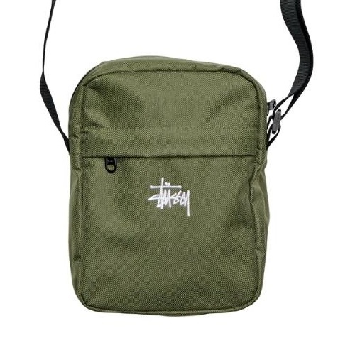Stussy Graffiti Messenger Flight Green Shoulder Bag
