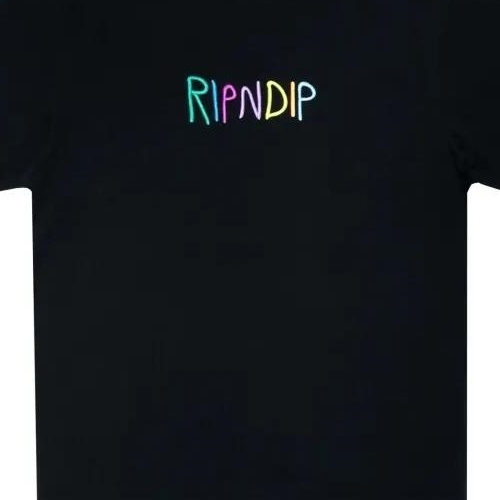 RipNDip Embroidered Logo Black T-Shirt