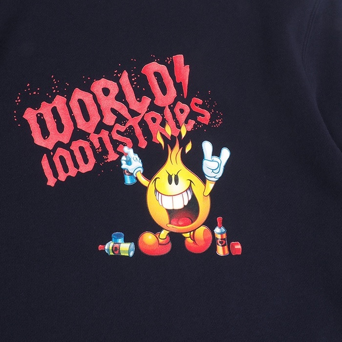 World Industries Flameboy Tagging Navy Youth Crew Jumper