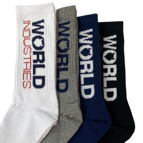 World Industries Assorted 4 Pair Mens Socks