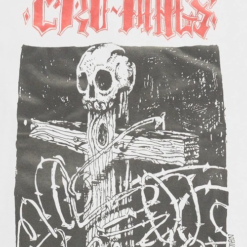 Band Shirts Cro-Mags Cross And Thorns White T-Shirt