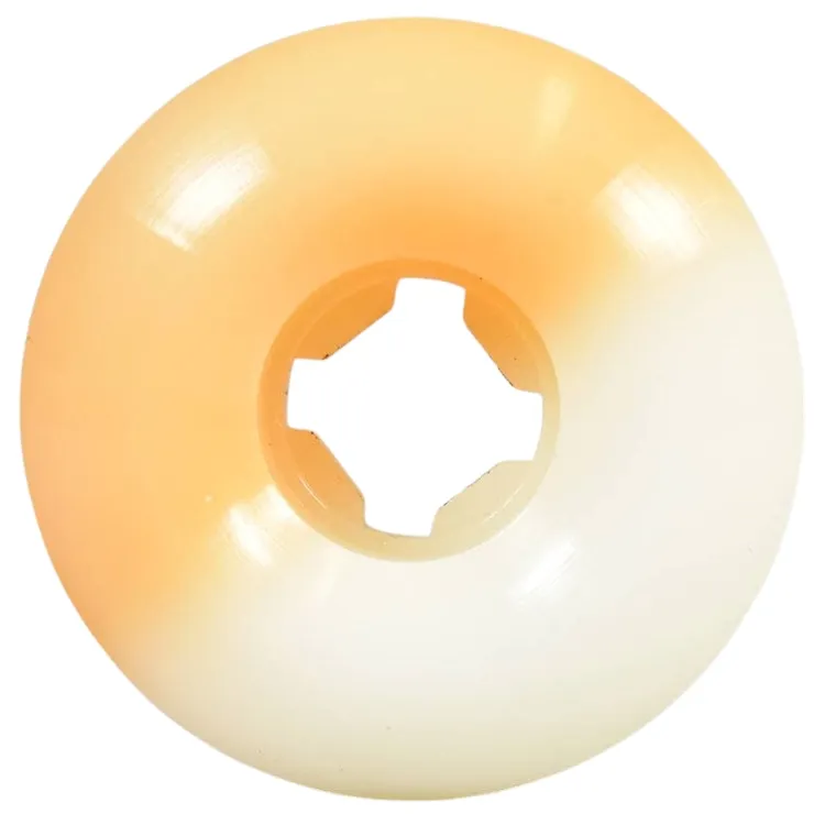 Slime Balls Hairballs 50-50 White Orange 95A 56mm Skateboard Wheels