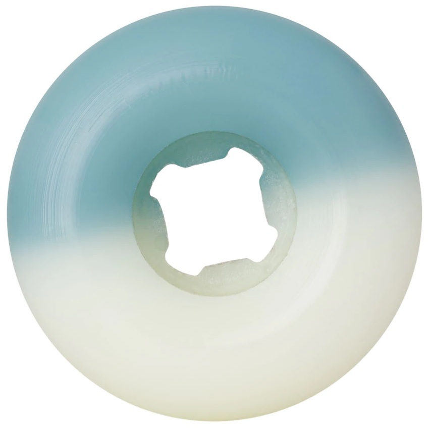 Slime Balls Hairballs 50-50 White Teal 95A 54mm Skateboard Wheels