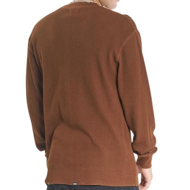 Thrills OPS Waffle Tobacco Long Sleeve Shirt [Size: M]