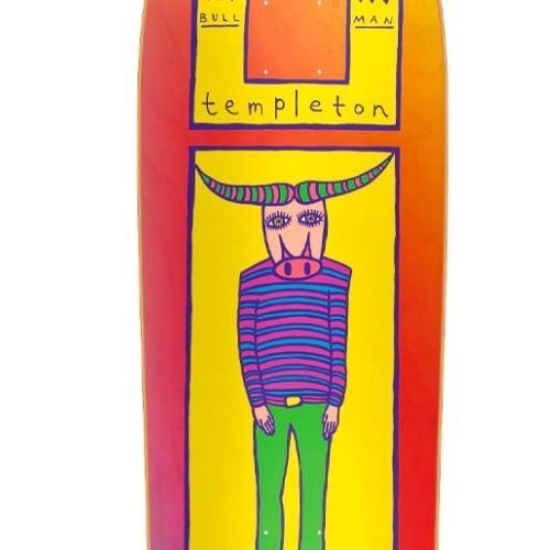 New Deal Templeton Bullman HT Neon 9.375 Skateboard Deck