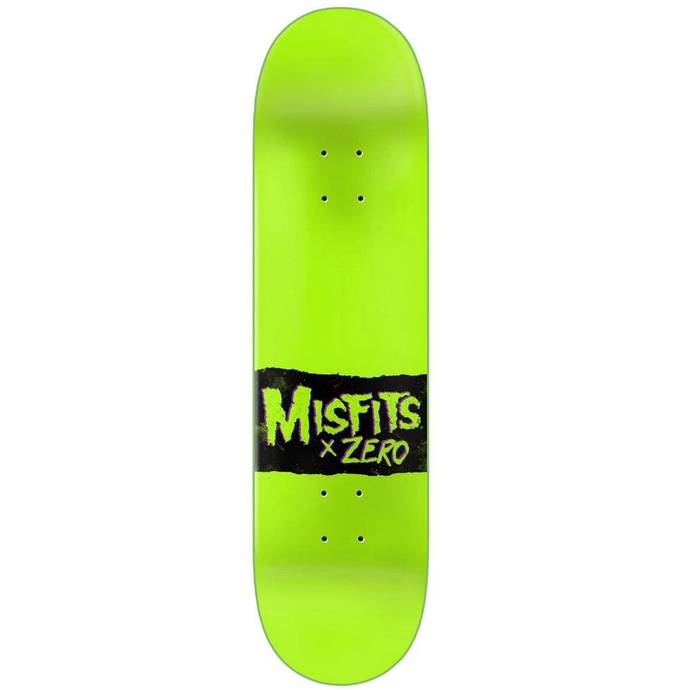 Zero Misfits Evil Eye Black Green 8.25 Skateboard Deck