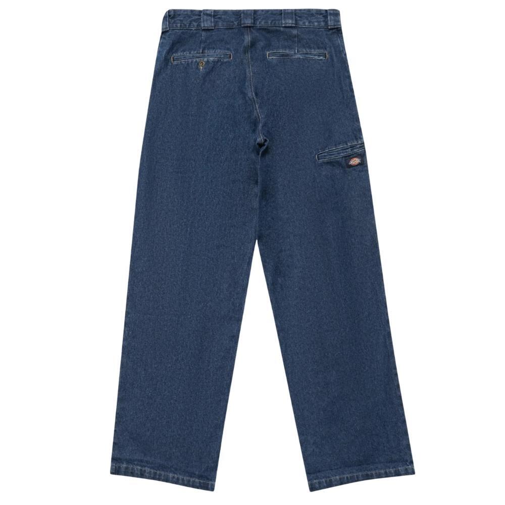 Dickies Loose Fit Double Knee 85-283 Denim Stone Washed Indigo Pants [Size: 24]