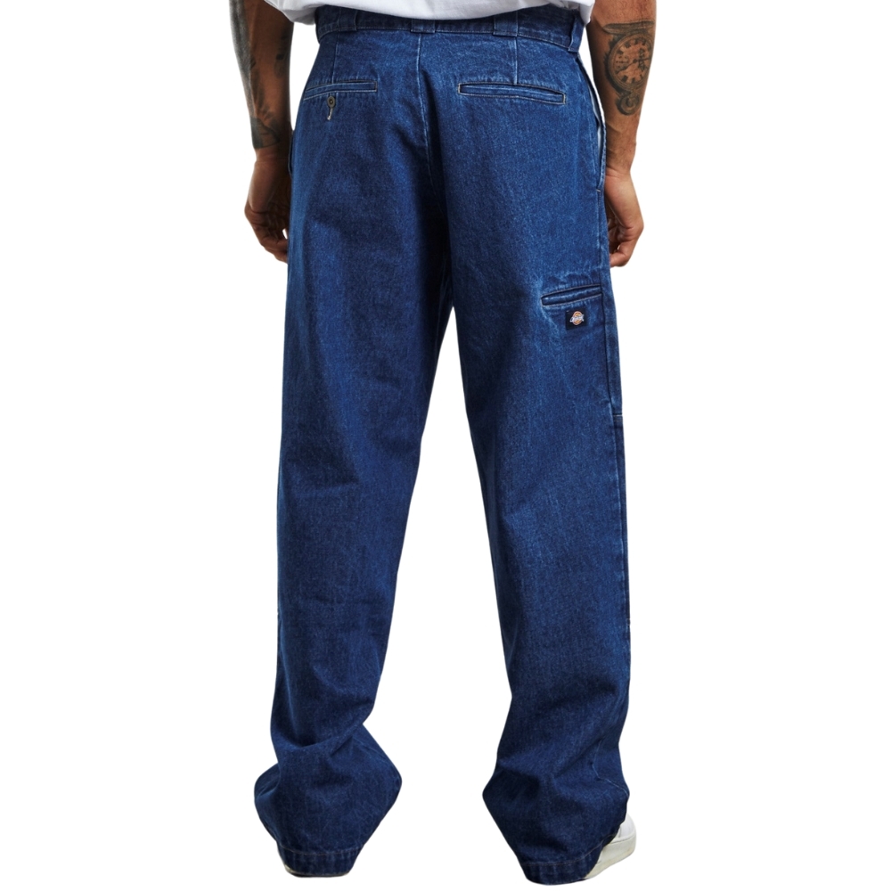 Dickies Loose Fit Double Knee 85-283 Rinsed Indigo Pants [Size: 26]