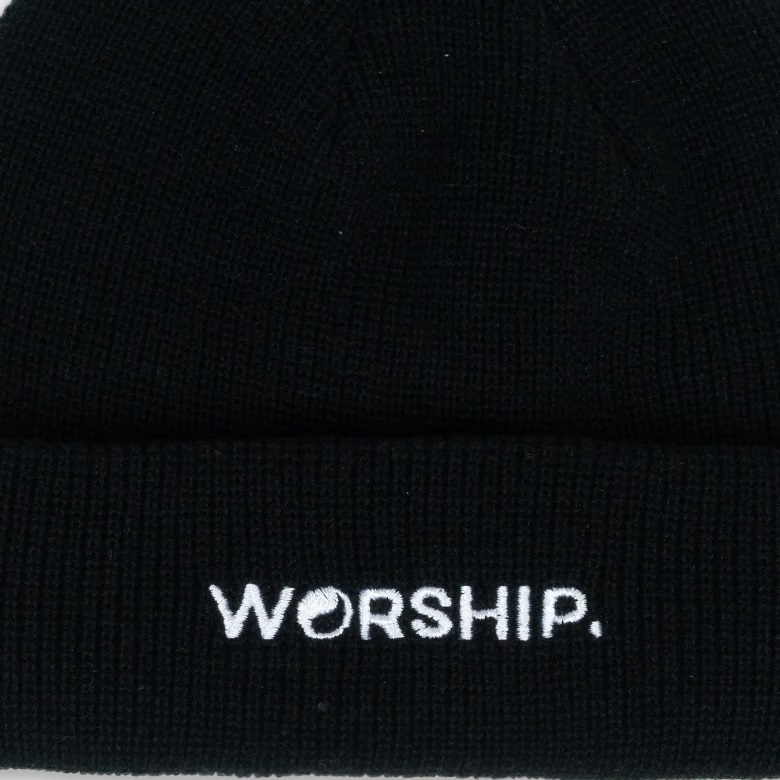 Worship Core Black Beanie