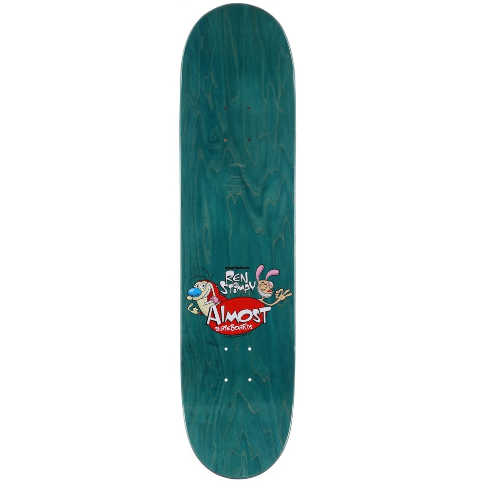 Almost Ren & Stimpy Fingered John Dilo R7 8.125 Skateboard Deck