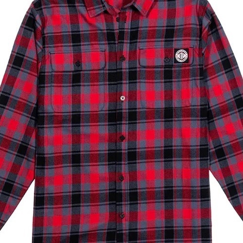 Independent BTG Summit Plaid Red Button Up Shirt [Size: S]