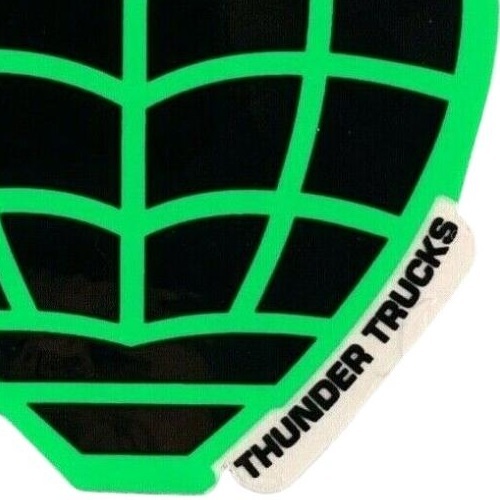 Thunder Trucks Grenade Diecut Black Green x 1 Skateboard Sticker