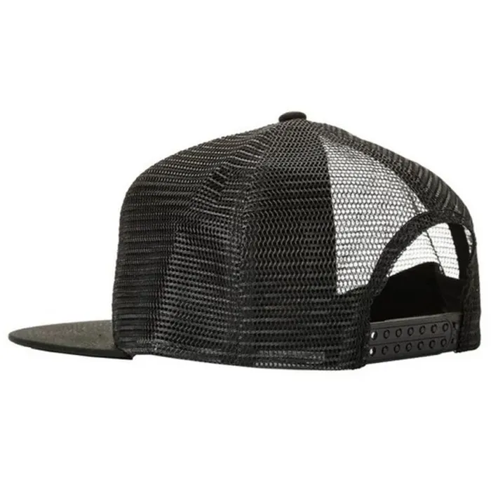 Thrasher Flame Embroidered Black Mesh Hat