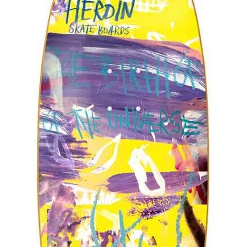 Heroin Dead Dave Painted 10.12 Skateboard Deck