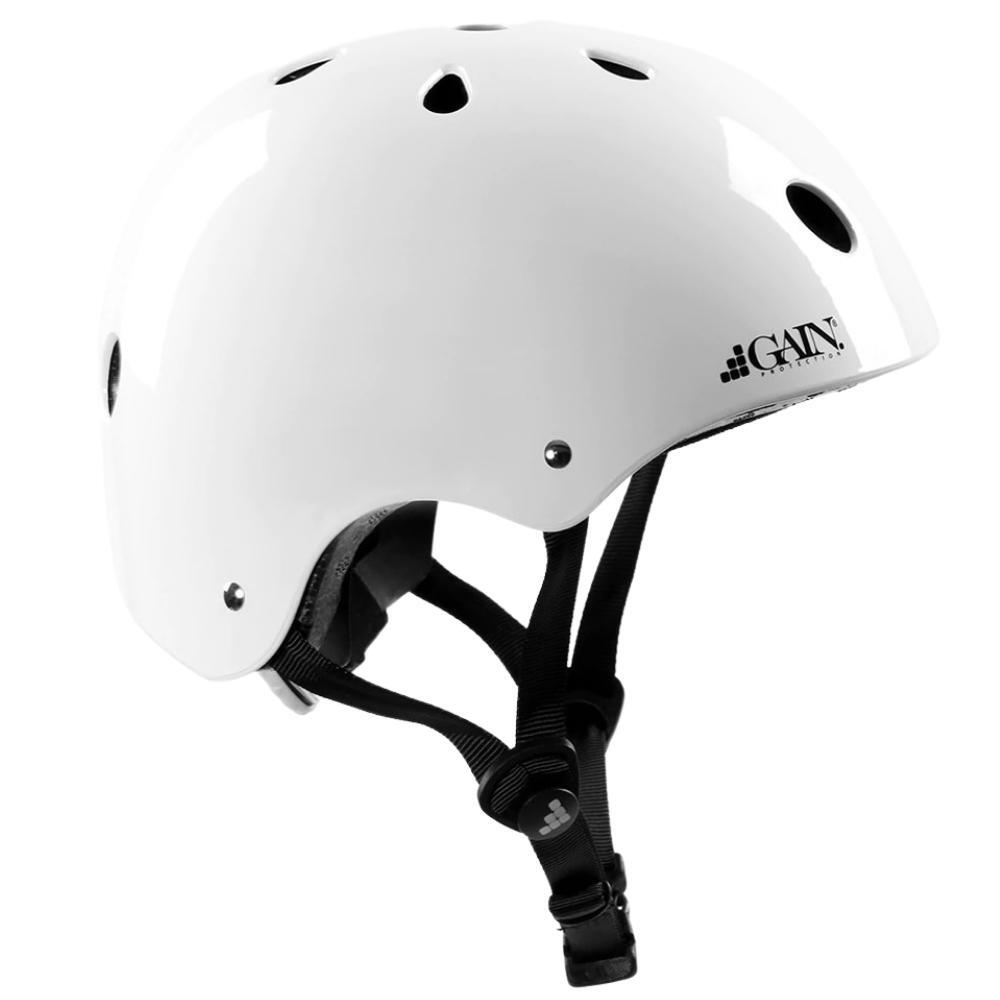Gain Protection The Sleeper Gloss White Adjustable Certified Helmet
