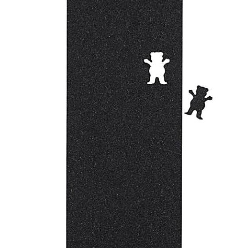 Grizzly Bear Cutout Regular Stance 9 x 33 Skateboard Grip Tape Sheet