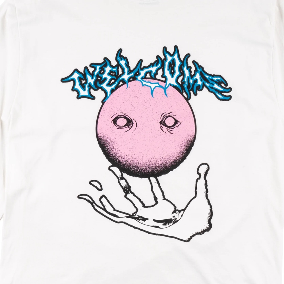 Welcome Skateboards Floater White Long Sleeve Shirt [Size: S]