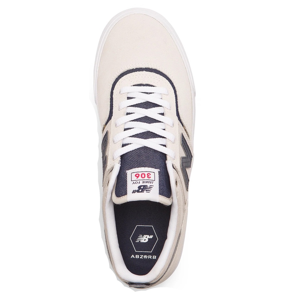 New Balance NM306 White Denim Black Mens Skate Shoes