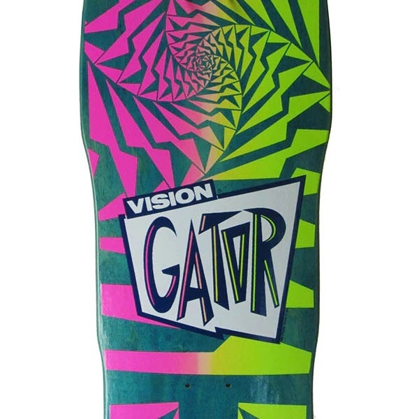 Vision Gator II Modern Concave Reissue Turquoise Skateboard Deck