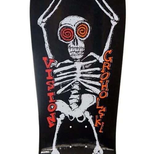 Vision Groholski Skeleton Black Reissue Skateboard Deck