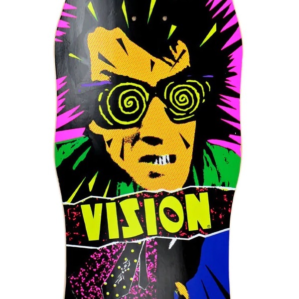 Planche De Skateboard Vision Psycho Stick Moderne Concave - Tache Jaune - 10 X 29,75 Pouces - Ol'