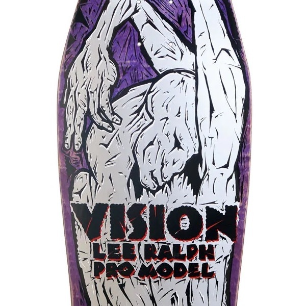 Vision Lee Ralph Modern Concave Purple Silver Reissue Skateboard Deck