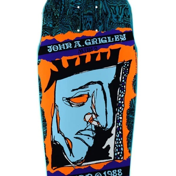 Vision Grigley II Mini Reissue Blue Stain Skateboard Deck