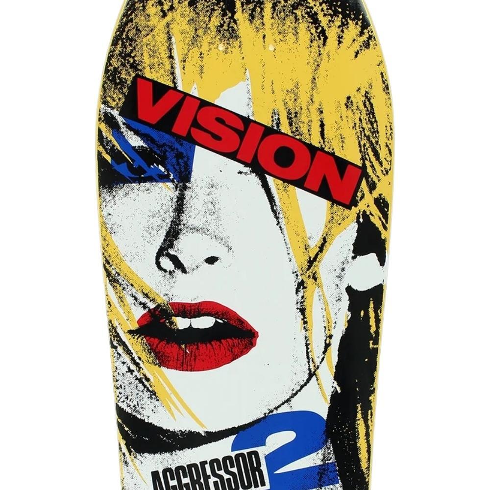 Vision Aggressor II Yellow Skateboard Deck