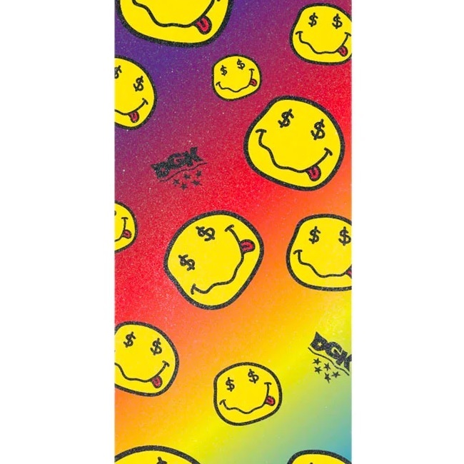 Dgk Smiley 9 x 33 Skateboard Grip Tape Sheet