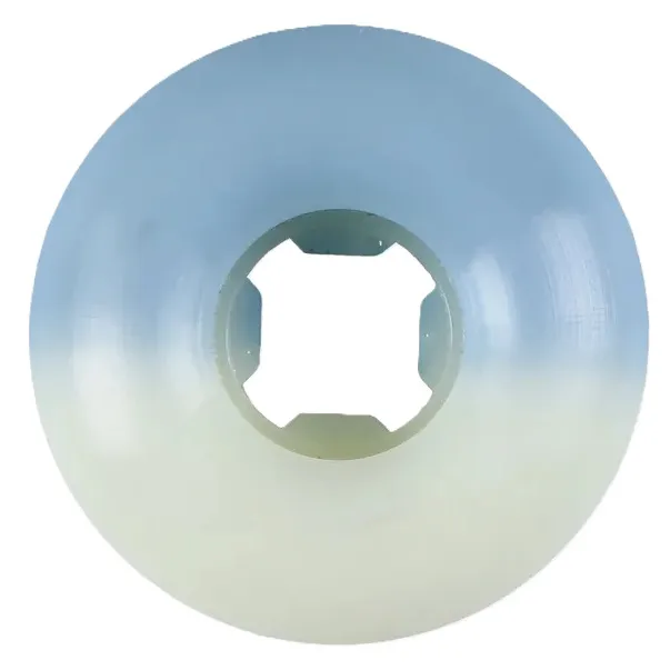 Slime Balls Hairballs 50-50 White Blue 95A 53mm Skateboard Wheels