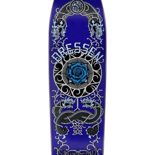 Santa Cruz Dressen Rose Crew Blue 9.31 Skateboard Deck