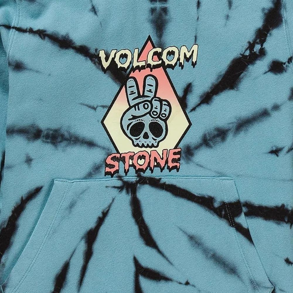 Volcom Caiden Dye Pale Aqua Youth Hoodie [Size: 8]