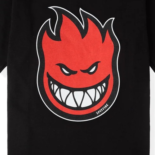 Spitfire Bighead Fill Black Red T-Shirt [Size: S]