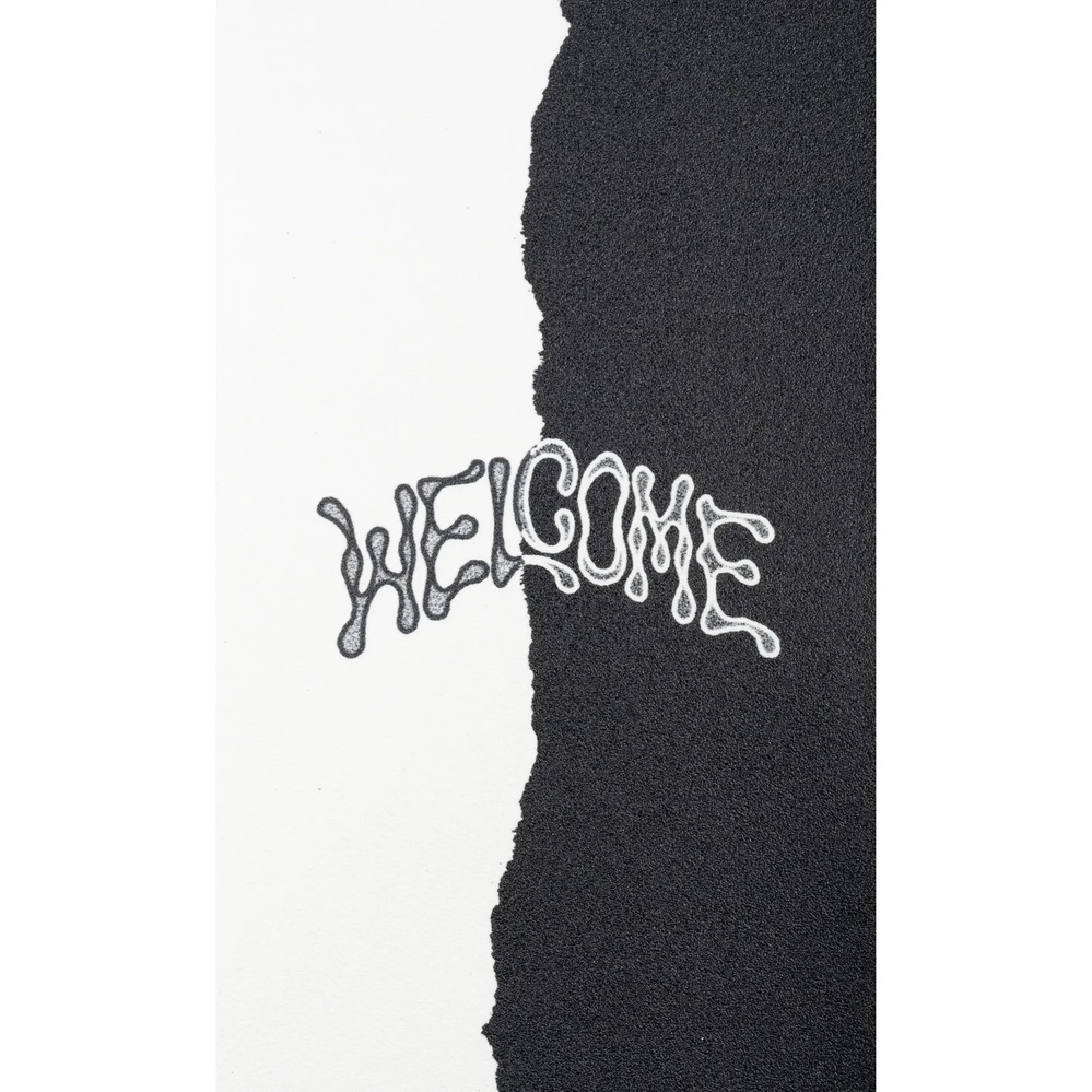 Welcome Halfblood Black White 9 x 33 Skateboard Grip Tape Sheet