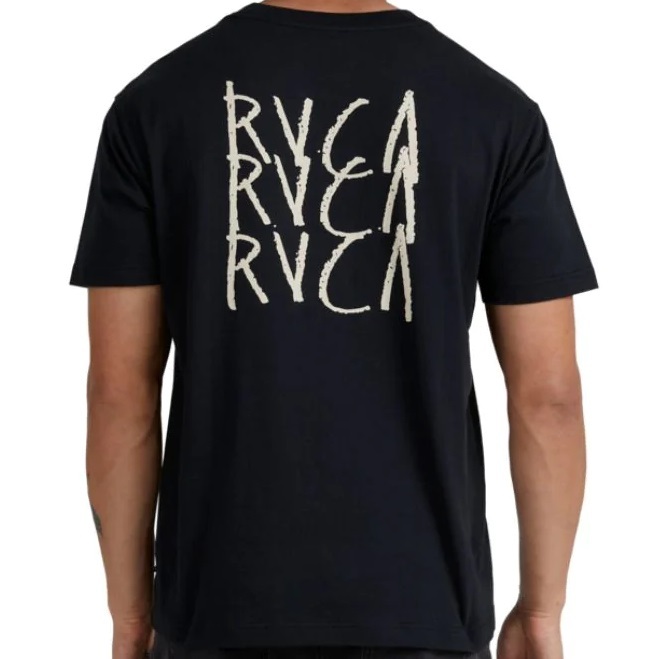 RVCA Triple Decker Black T-Shirt