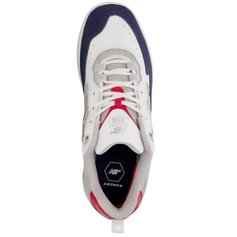 New Balance Tiago Lemos NM808WRB White Navy Mens Skate Shoes [Size: US 8]