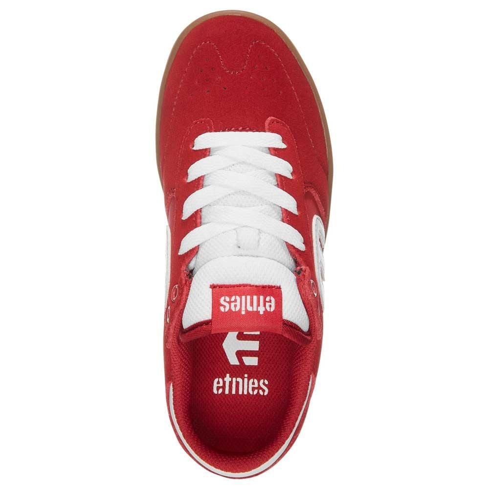 Etnies Windrow Red White Gum Kids Skate Shoes [Size: US 1]