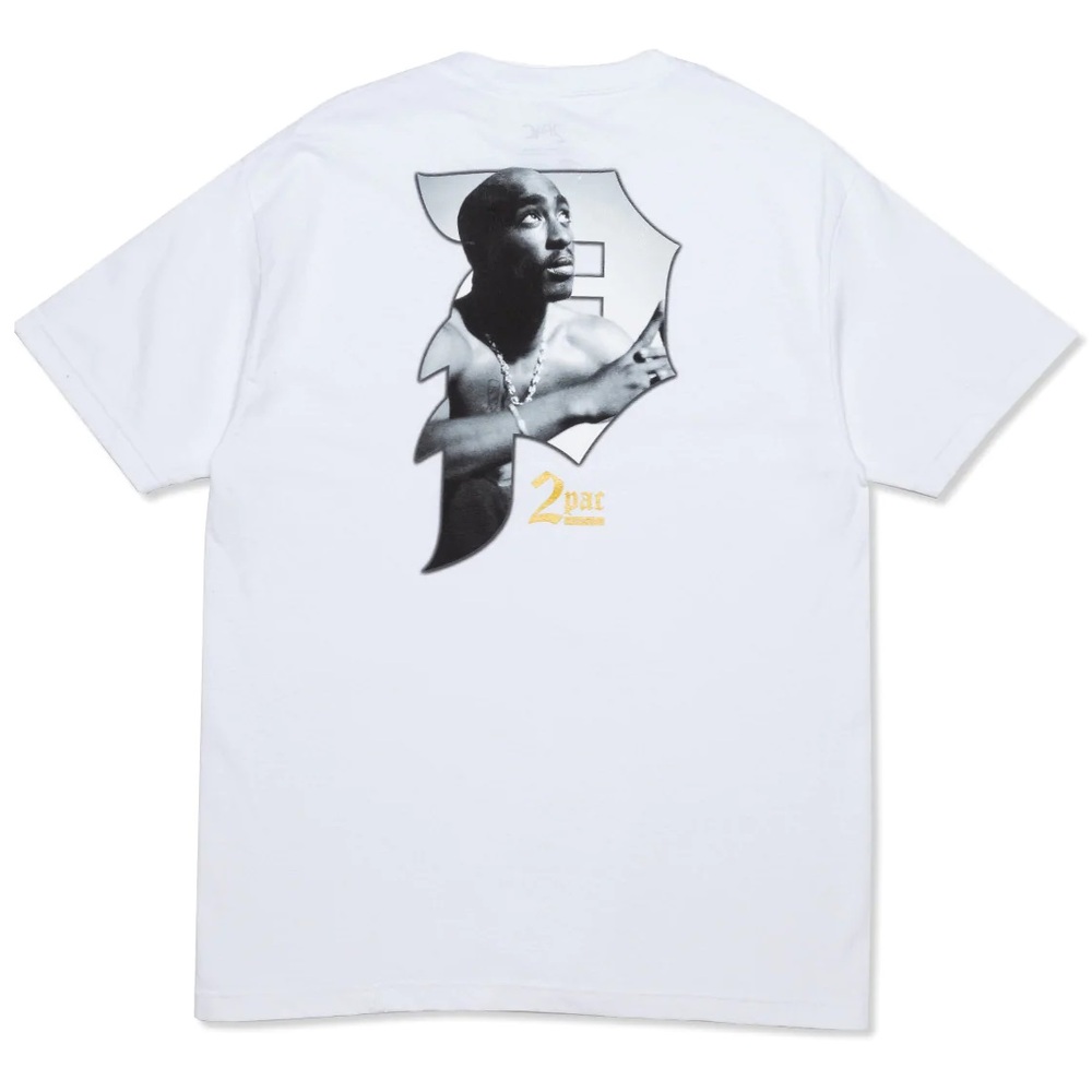 Primitive Tupac Praise White T-Shirt [Size: S]
