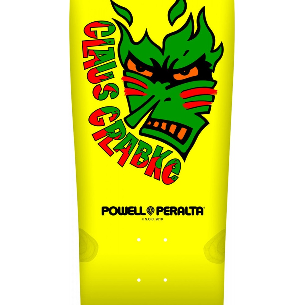 Powell Peralta Claus Grabke Yellow Skateboard Deck