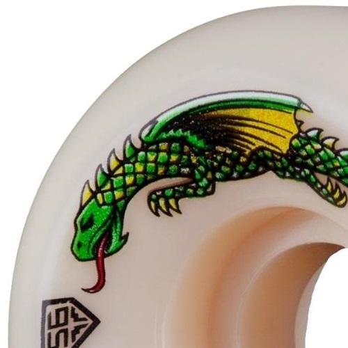 Powell Peralta Dragon Formula White 93A 56mm x 36mm Skateboard Wheels
