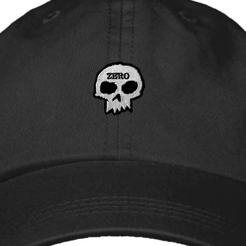 Zero Single Skull Black White Dad Hat